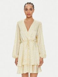 Gina Tricot Sukienka letnia 22684 Żółty Loose Fit. Żółte sukienki Gina Tricot, l, bez wzorów, z syntetyku, bez kołnierzyka, bez ramiączek. Za 119.99 zł.
