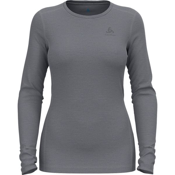Bluza termoaktywna damska Odlo Merino 260 BL Top Crew Neck LS. Szare bielizna termoaktywna damska ODLO, l, bez wzorów, sportowe, bez kołnierzyka, bez ramiączek. Za 377.99 zł.