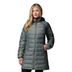 Damska kurtka Columbia Powder Lite II Mid J 2089371342. Czarne kurtki przeciwdeszczowe Columbia, m, bez wzorów, z materiału, z kapturem, trekkingowe, omni-heat (columbia). Za 692.71 zł.
