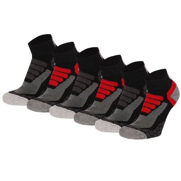 Skarpety turystyczne Xtreme Quarter, 6 par., Multi Black. Czarne skarpetki XTREME SOCKSWEAR, bez wzorów, trekkingowe. W wyprzedaży za 177.72 zł.