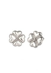 Elli Kolczyki Sztyfty Damskie Liść Koniczyny 925 Sterling Silver 1 ct. Szare kolczyki Elli, srebrne. Za 198.99 zł.