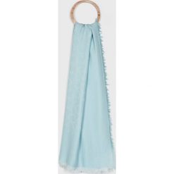 Calvin Klein - Chusta. Czarne chusty Calvin Klein, bez wzorów, z bawełny. W wyprzedaży za 129.90 zł.