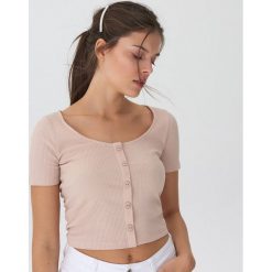 Bluzka z guzikami - Beżowy. Bluzki House. W wyprzedaży za 19.99 zł.