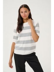 Kaffe Sweter w kolorze kremowo-szarym rozmiar: L. Brązowe swetry Kaffe, l, bez wzorów, bez ramiączek. Za 86.99 zł.