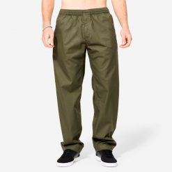 Spodnie chinos na deskorolkę CN500 Light khaki. Brązowe chinosy Decathlon, m, bez wzorów, z bawełny, sportowe. Za 129.99 zł.