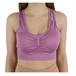 Biustonosz Sportowy Damski Miami Cute. Fioletowe biustonosze sportowe Gym Hero, bez wzorów. Za 141.99 zł.