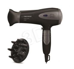 Suszarka do włosów Esperanza Ionic Viven EBH005K (2200W; kolor czarny). Czarne lokówki Esperanza. Za 59.99 zł.