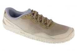 Buty do biegania damskie, Vapor Glove 7. Brązowe buty do biegania Merrell, bez wzorów, z materiału, przed kostkę, bez zapięcia, do biegania. Za 399.99 zł.