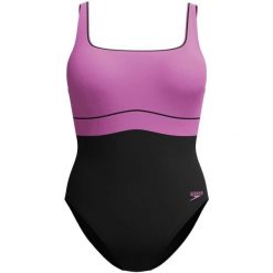 Damski kostium kąpielowy 1-częściowy Speedo Eco New Contour Eclipse. Czarne stroje jednoczęściowe Speedo, bez wzorów, sportowe. Za 277.50 zł.