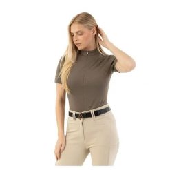 Damska koszula do jazdy konnej ANKY ATC261204. Brązowe koszule ANKY, bez wzorów, sportowe, bez kołnierzyka, bez ramiączek. Za 350.00 zł.