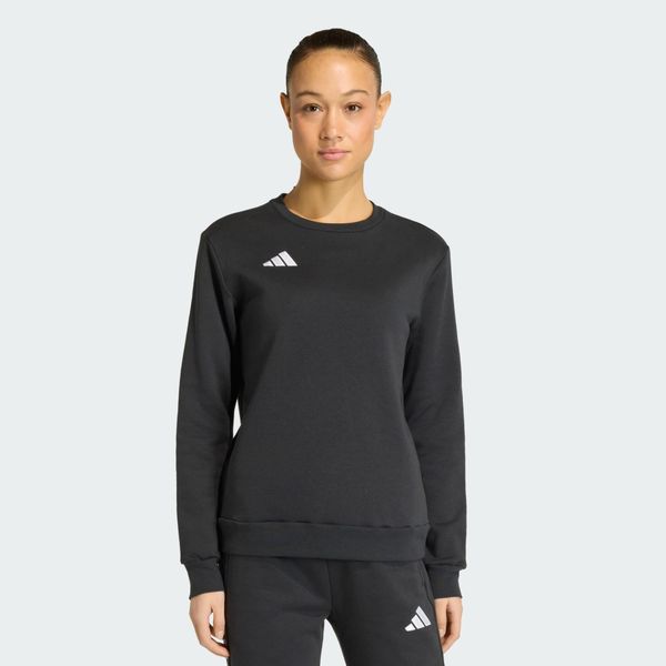 Bluza Entrada26. Białe bluzy bez kaptura adidas, uniwersalny, z aplikacjami, z bawełny, bez kaptura, do piłki nożnej. Za 199.00 zł.