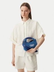 Tommy Jeans Torebka Tjw Summer Crochet Crossover AW0AW18779 Niebieski. Niebieskie torebki klasyczne Tommy Jeans, bez wzorów, z jeansu, bez dodatków. Za 409.99 zł.