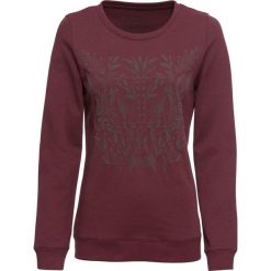 Bluza z nadrukiem, długi rękaw bonprix czerwony klonowy z nadrukiem. Bluzy marki INOVIK. Za 74.99 zł.
