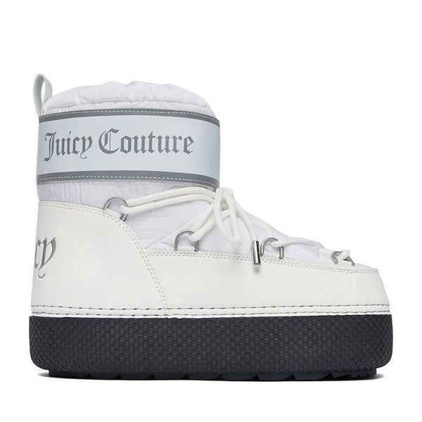 Śniegowce Juicy Couture. Białe śniegowce Juicy Couture, bez wzorów, bez zapięcia. Za 359.99 zł.