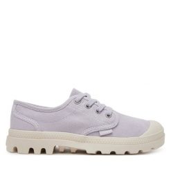 Trampki Palladium. Fioletowe trampki Palladium, bez wzorów, bez zapięcia. Za 249.99 zł.