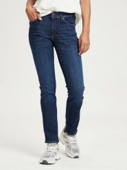 Cross Jeans Dżinsy - Slim fit - w kolorze granatowym rozmiar: W27/L32. Niebieskie jeansy Cross Jeans, l, z aplikacjami, z jeansu, klasyczne, z podwyższonym stanem. Za 100.75 zł.