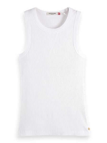 Scotch & Soda Top w kolorze białym rozmiar: XL. Białe topy sportowe Scotch & Soda, xl, bez wzorów, z bawełny. Za 61.31 zł.