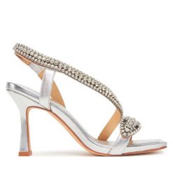 Sandały Alma En Pena. Szare sandały Alma En Pena, bez wzorów, bez obcasa, na szpilce, bez zapięcia. Za 489.99 zł.