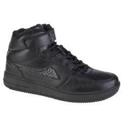 Buty do chodzenia unisex, Kappa Bash Mid Fur. Czarne buty treningowe Kappa, na zimę, bez wzorów, z materiału, bez zapięcia, trekkingowe. Za 260.90 zł.