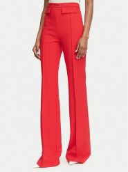 Elisabetta Franchi Spodnie materiałowe PA-196-66E2-V360 Czerwony Palazzo Fit. Czerwone spodnie materiałowe Elisabetta Franchi, bez wzorów, z materiału. Za 1,539.00 zł.