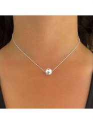 Les Petites Précieuses Srebrny naszyjnik z elementem ozdobnym - dł. 40 cm rozmiar: onesize. Szare naszyjniki Les Petites Précieuses, z materiału, srebrne. Za 148.96 zł.