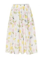 TATUUM Spódnica "Tekla" w kolorze kremowym ze wzorem rozmiar: XL. Brązowe spódnice Tatuum, xl, bez wzorów, midi. Za 175.67 zł.