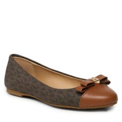 Baleriny MICHAEL Michael Kors. Brązowe baleriny MICHAEL Michael Kors, bez wzorów, bez obcasa, bez zapięcia. Za 399.99 zł.