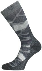 Skarpety merino WLJ. Szare skarpetki LASTING, bez wzorów, z elastanu. Za 49.10 zł.