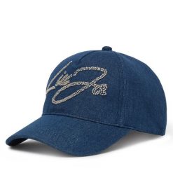 Czapka z daszkiem Liu Jo. Niebieskie czapki z daszkiem Liu Jo, bez wzorów. Za 199.99 zł.