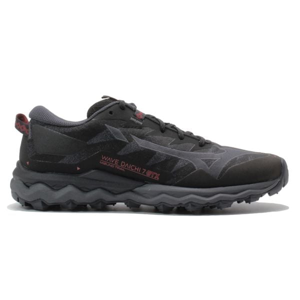 Buty do biegania Mizuno Wave Daichi 7 GTX czarne. Czarne buty do biegania Mizuno, bez wzorów, bez zapięcia, do biegania, mizuno wave. Za 613.25 zł.