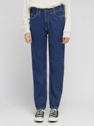 Lee Dżinsy - Tapered fit - w kolorze granatowym rozmiar: W28/L33. Niebieskie jeansy Lee, l, z aplikacjami, klasyczne, z podwyższonym stanem. Za 100.75 zł.