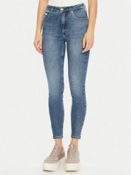 Calvin Klein Jeans Jeansy J20J224522 Niebieski Super Skinny Fit. Niebieskie jeansy Calvin Klein Jeans, bez wzorów, z bawełny. Za 339.99 zł.
