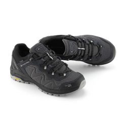 Buty niskie trekkingowe unisex Alpine Pro Ibane 3 Vibram. Czarne buty trekkingowe Alpine Pro, bez wzorów, z gumy, przed kostkę, bez zapięcia, trekkingowe. Za 569.00 zł.