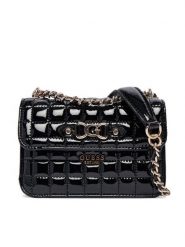 Guess Torebka Nadira Mini HWQT84 24780 Czarny. Czarne kopertówki Guess, z aplikacjami, ze skóry, wizytowe, bez dodatków. Za 419.99 zł.