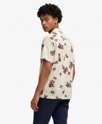 Superdry Koszula Cabana Poolside krótki rękaw z bawełny organicznej. Białe koszule Superdry, l, bez wzorów, z bawełny, eleganckie, bez kołnierzyka, bez ramiączek. Za 223.50 zł.