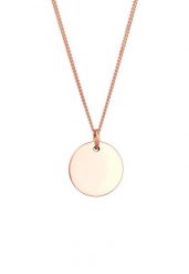 Elli Damski wisiorek płytka Basic ze srebra próby 925 Sterling Silver Naszyjniki 1 ct. Szare naszyjniki Elli, z materiału, srebrne. Za 283.99 zł.