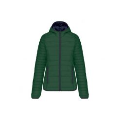 Damska lekka kurtka z kapturem Kariban. Zielone kurtki KARIBAN, bez wzorów, z puchu, z kapturem. W wyprzedaży za 304.00 zł.