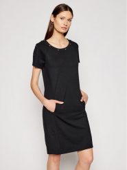 Liu Jo Sport Sukienka codzienna TA1123 J6182 Czarny Regular Fit. Czarne sukienki Liu Jo Sport, na co dzień, xs, bez wzorów, z wiskozy, sportowe, bez kołnierzyka, bez ramiączek, proste. Za 279.99 zł.