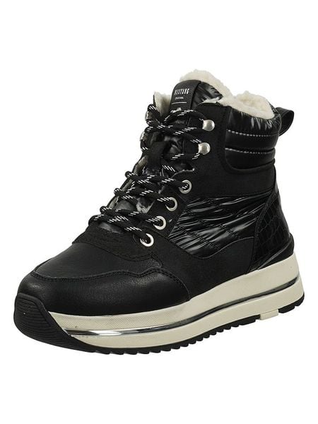 Ara Shoes Botki zimowe w kolorze czarno-kremowym rozmiar: 38. Brązowe botki Ara Shoes, bez wzorów, z materiału, bez obcasa, na platformie, bez zapięcia. Za 193.70 zł.