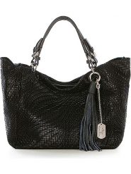 Anna Morellini Skórzany shopper bag "Solana" w kolorze czarnym - 42 x 30 x 20 cm rozmiar: onesize. Czarne shopper bag Anna Morellini, bez wzorów, z materiału, przez ramię, bez dodatków. Za 325.79 zł.