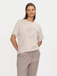 DKNY Sport T-Shirt DP4T9812 Écru Regular Fit. T-shirty sportowe DKNY Sport, xs, bez wzorów, z bawełny, bez ramiączek. Za 139.99 zł.