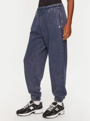 Deha Spodnie dresowe C12165 Granatowy Loose Fit. Niebieskie spodnie dresowe Deha, bez wzorów, z bawełny. Za 359.99 zł.