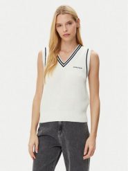 Guess Jeans Sweter W5GR02 Z3HM1 Écru Regular Fit. Swetry Guess Jeans, xxl, z aplikacjami, z bawełny, bez ramiączek. Za 169.99 zł.