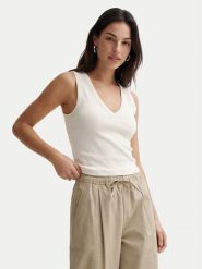 Vero Moda Top Chloe 10342916 Biały Regular Fit. Białe topy Vero Moda, xs, bez wzorów, z bawełny, bez kołnierzyka, bez ramiączek. Za 69.99 zł.