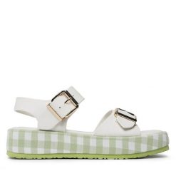 Sandały Jenny Fairy. Brązowe sandały Jenny Fairy, bez wzorów, bez obcasa, na płaskiej podeszwie, bez zapięcia. Za 139.99 zł.