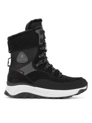 Rieker Revolution Lifestyle Botki W0066-00 Czarny. Czarne botki Rieker Revolution Lifestyle, bez wzorów, bez obcasa, na płaskiej podeszwie, bez zapięcia. Za 455.00 zł.