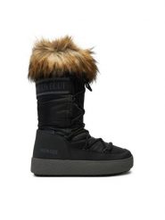 Moon Boot Śniegowce Ltrack Monaco Wp 80D2450190 Czarny. Czarne śniegowce Moon Boot, bez wzorów, ze skóry, bez zapięcia. Za 1,099.00 zł.