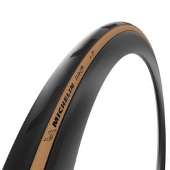 Opona rowerowa szosowa Michelin Pro 5 Classic 700X28 miękkie stopki TLR. Brązowe skarpetki MICHELIN, bez wzorów, z gumy. Za 219.99 zł.