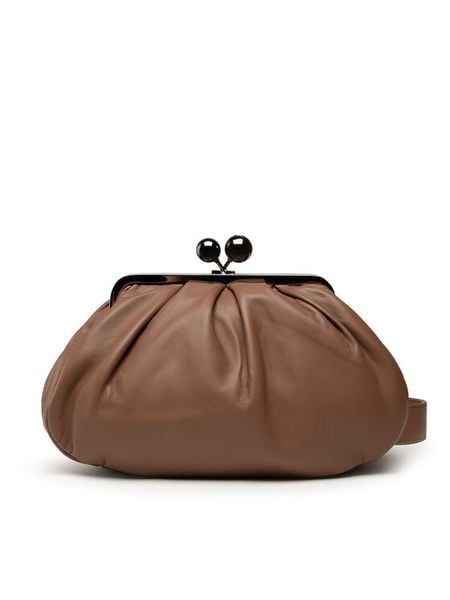 Weekend Max Mara Torebka Cubico 55160212600 Brązowy. Brązowe kopertówki Weekend Max Mara, bez wzorów, ze skóry, wizytowe, bez dodatków. Za 1,569.00 zł.