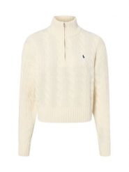 Polo Ralph Lauren sweter z dzianiny z zawartością kaszmiru Kobiety Wełna biały, S. Białe swetry Polo Ralph Lauren, s, bez wzorów, z dzianiny, klasyczne, bez ramiączek. Za 1,299.95 zł.